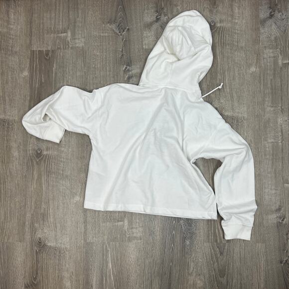 Levi's Women's Sam Cropped Hoodie White Sweatshirt - Size Small - NWT - Picture 5 of 5